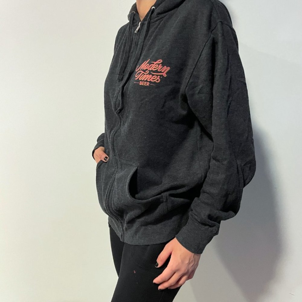Limited Edition Modern Times Brewery Zip-Up Hoodie, M View 2